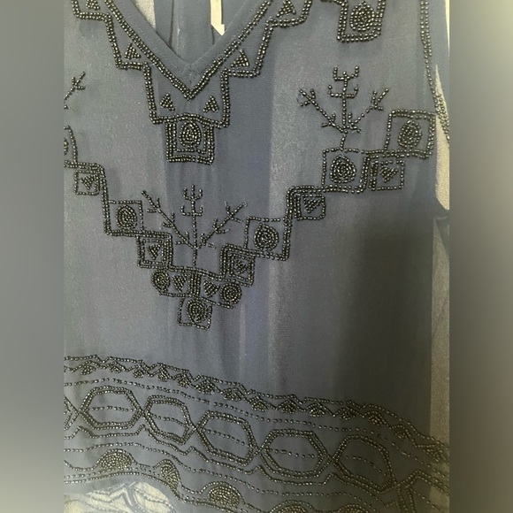 Free People Run With It Embellished Tank top sheer - Picture 7 of 11